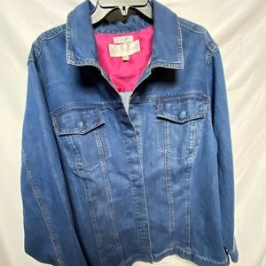 abella Rodriguez - Plus Size Jacket Dark Blue Jean 3X